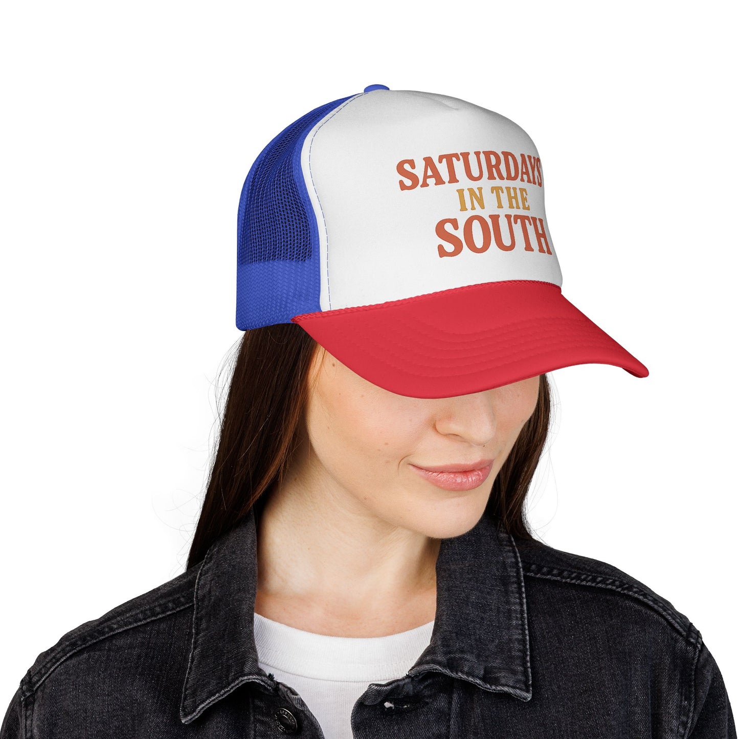 Saturdays in the South Trucker Cap - Tailgate Energy Retro Charm