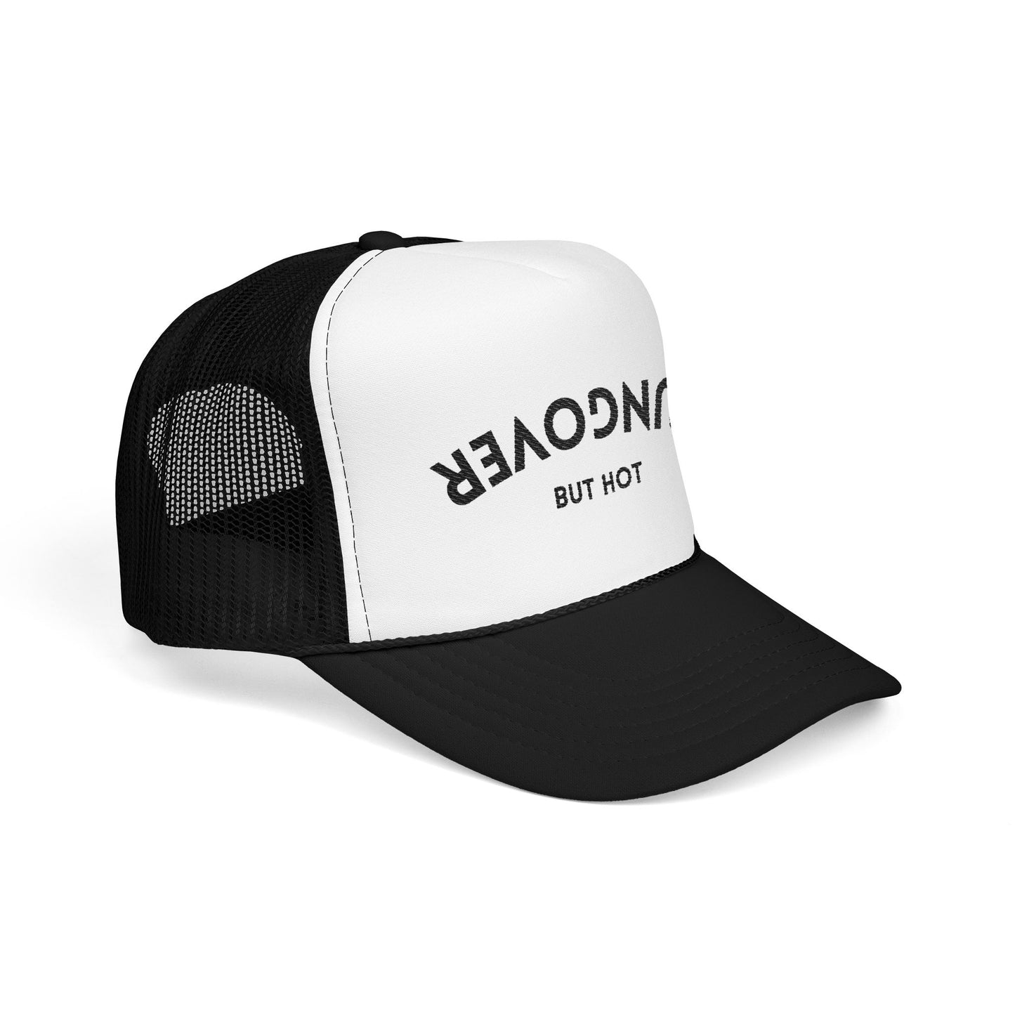 Hungover But Hot Embroidered Trucker Hat