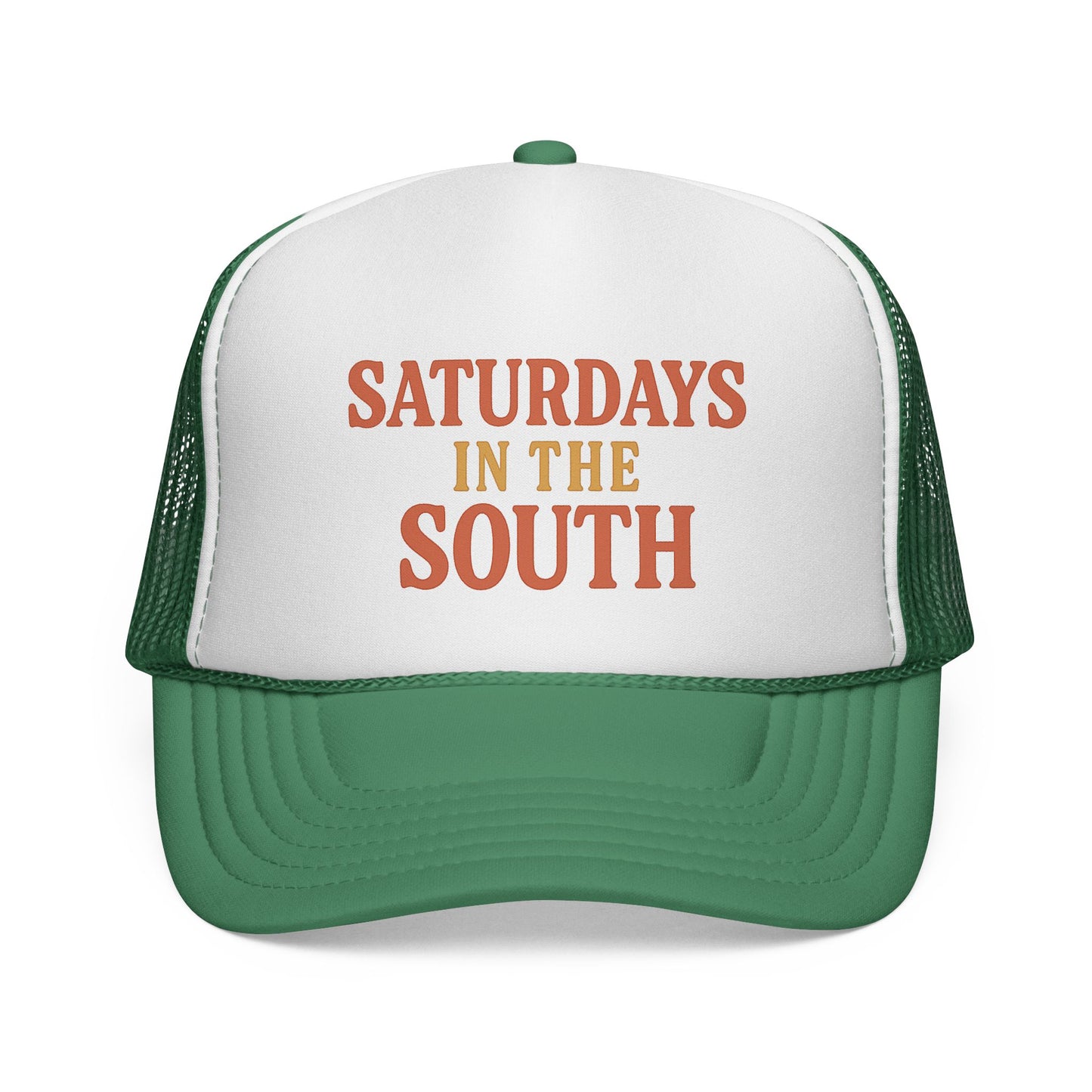 Saturdays in the South Trucker Cap - Tailgate Energy Retro Charm