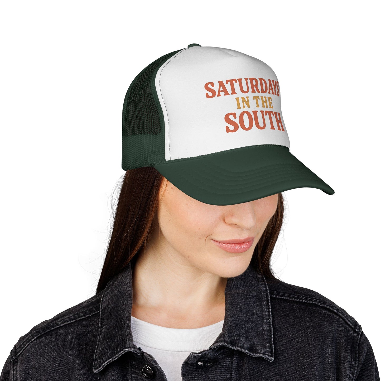 Saturdays in the South Trucker Cap - Tailgate Energy Retro Charm