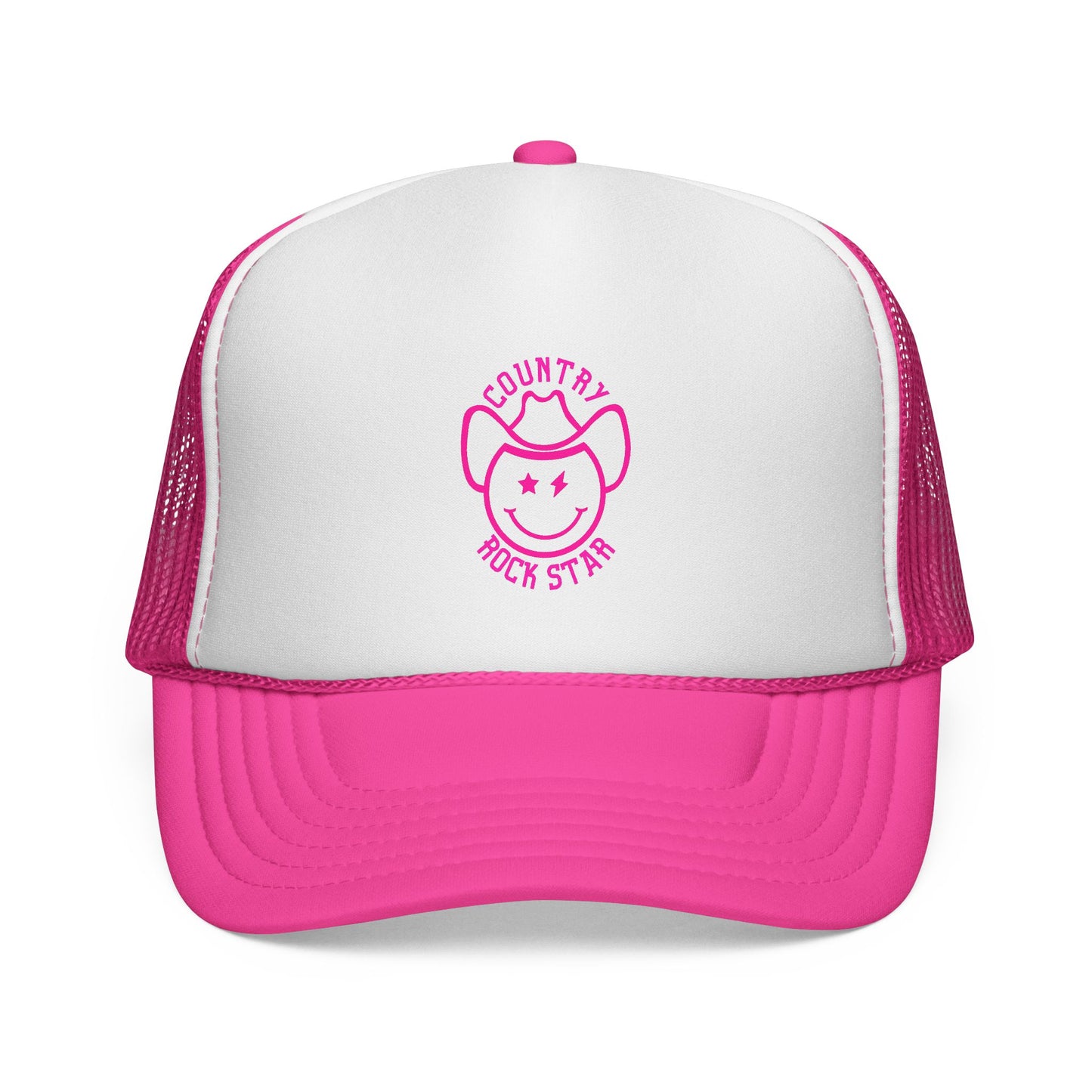Happy Cowboy Country Rock Star Trucker Hat
