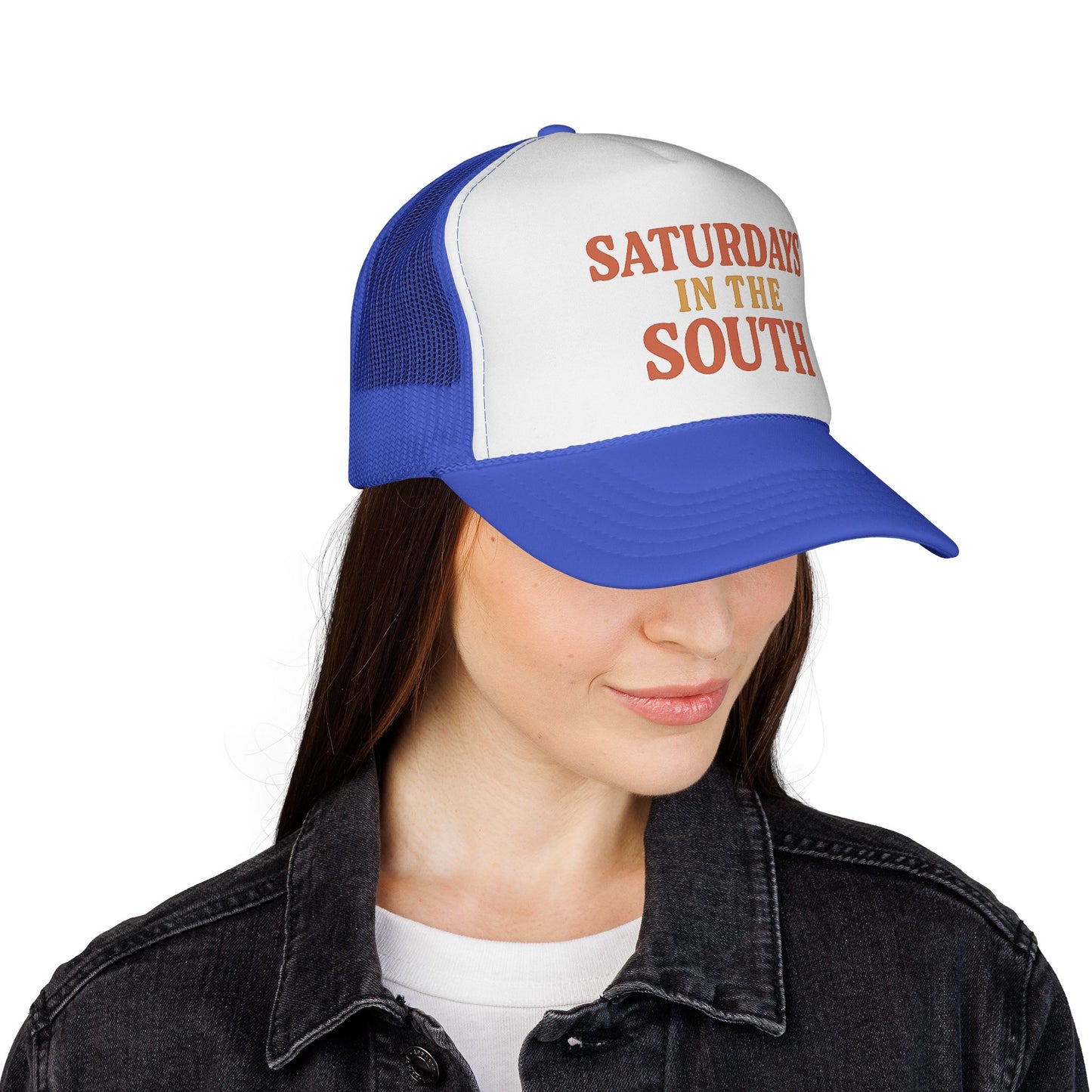 Saturdays in the South Trucker Cap - Tailgate Energy Retro Charm