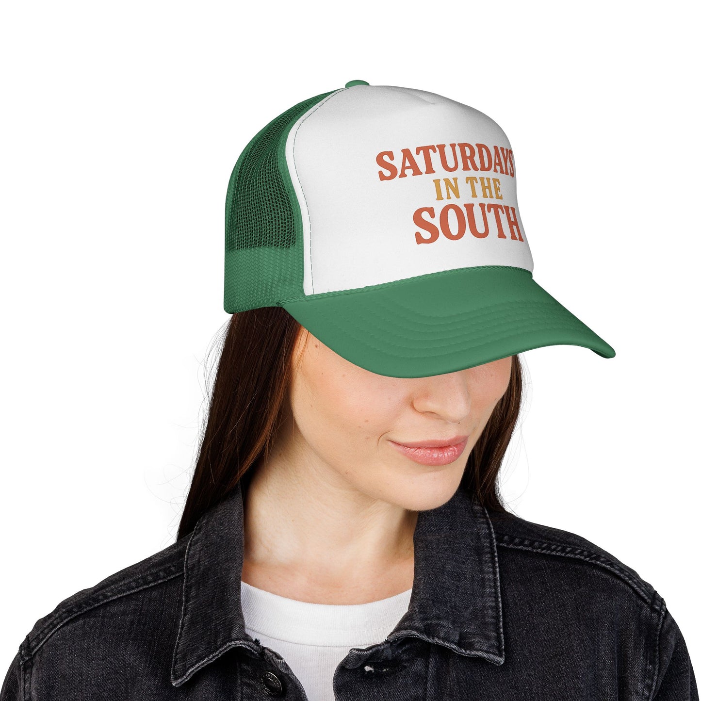 Saturdays in the South Trucker Cap - Tailgate Energy Retro Charm