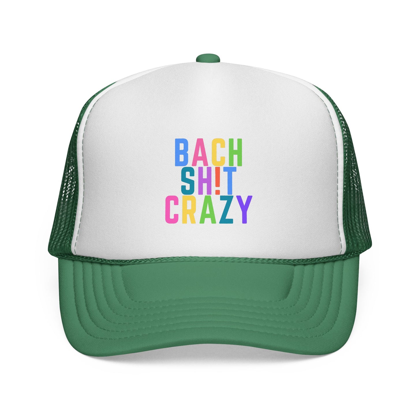 Colorful Funny Bach Sh t Crazy Trucker Cap for Bachelorette Party Girls Weekend