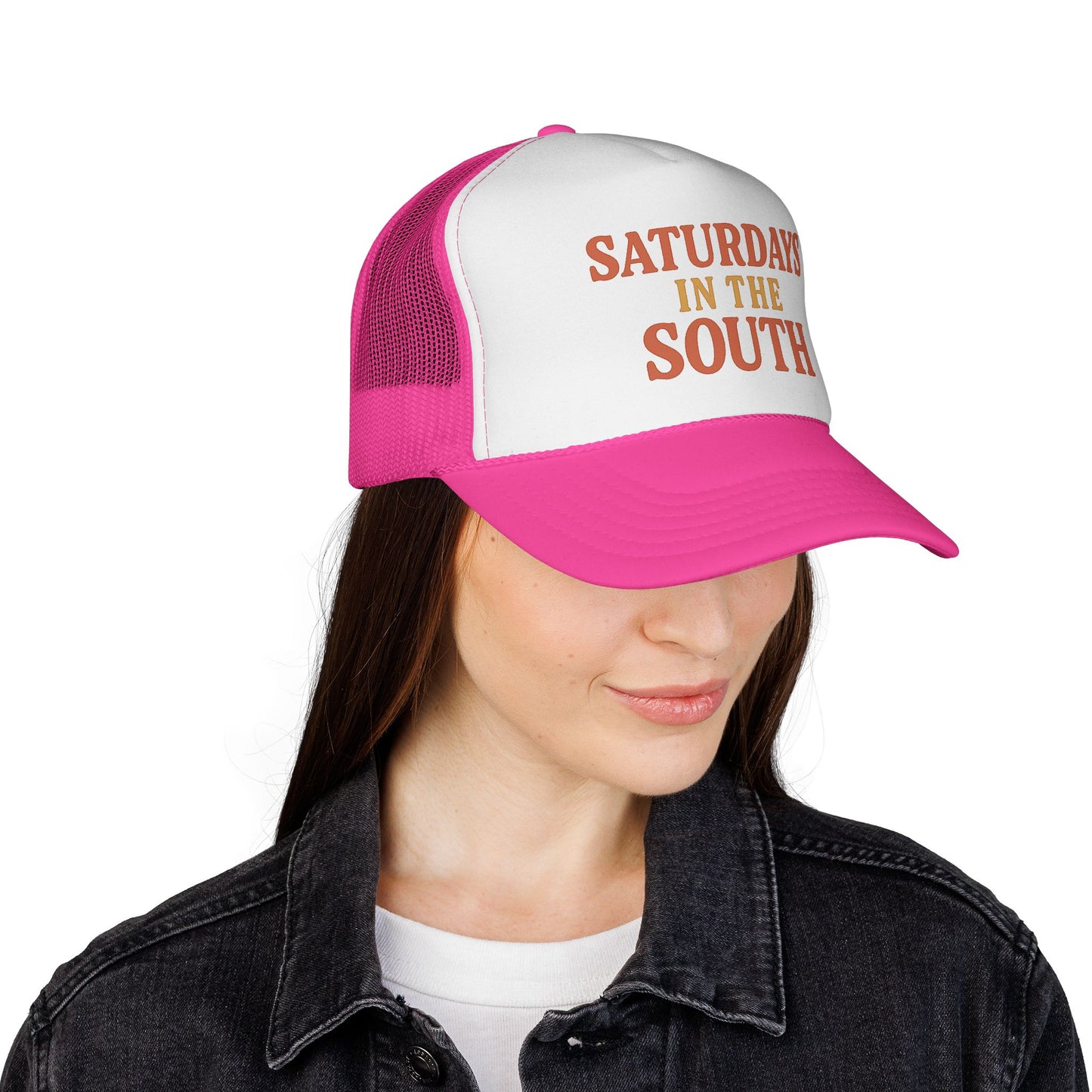 Saturdays in the South Trucker Cap - Tailgate Energy Retro Charm
