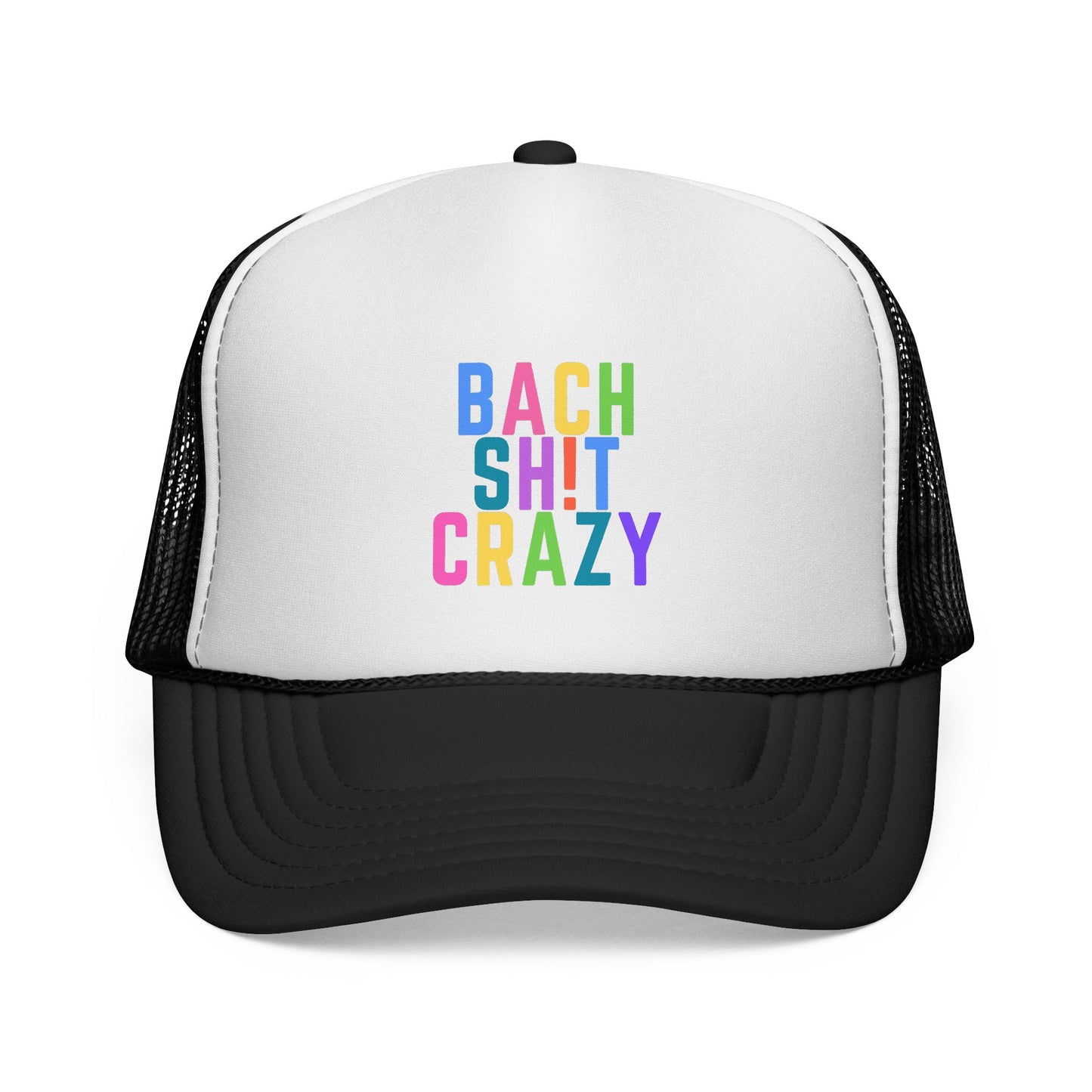 Colorful Funny Bach Sh t Crazy Trucker Cap for Bachelorette Party Girls Weekend