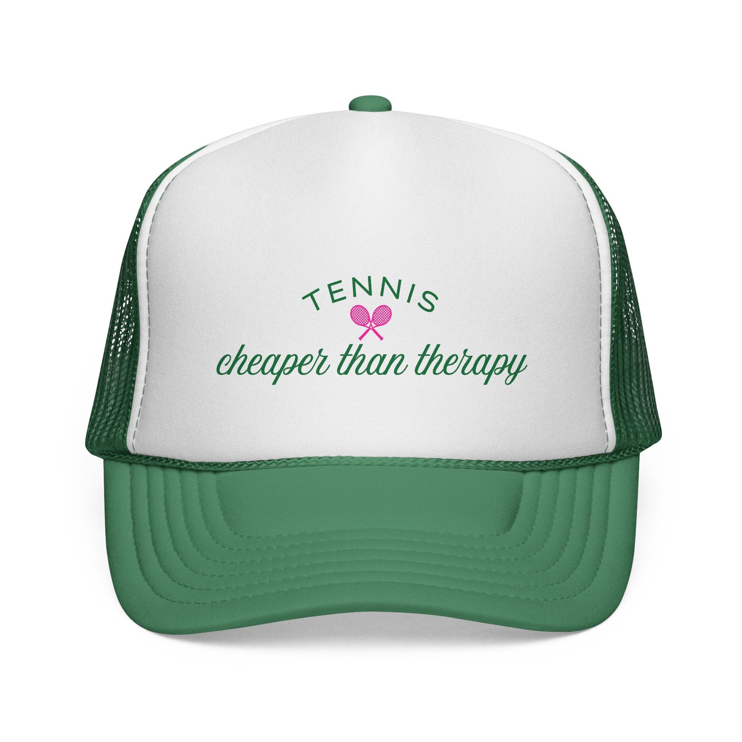 Tennis is Cheaper Than Therapy Trucker Hat