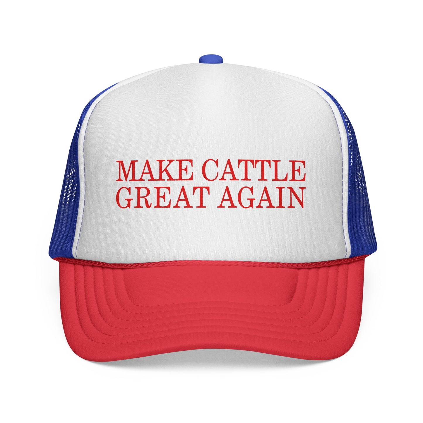 Make Cattle Great Again Trucker Hat – Funny Western Cap for Ranch Life & Rodeo Fans