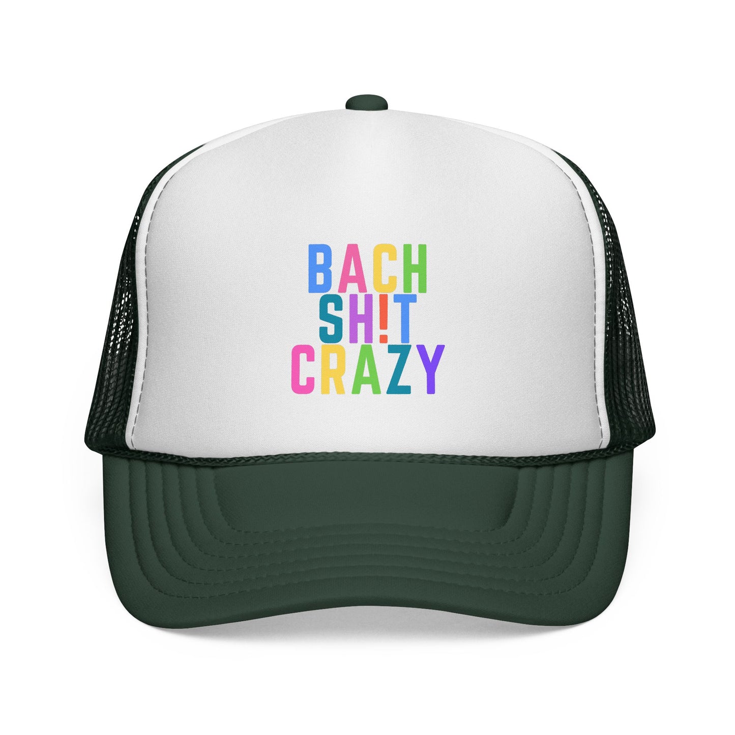 Colorful Funny Bach Sh t Crazy Trucker Cap for Bachelorette Party Girls Weekend
