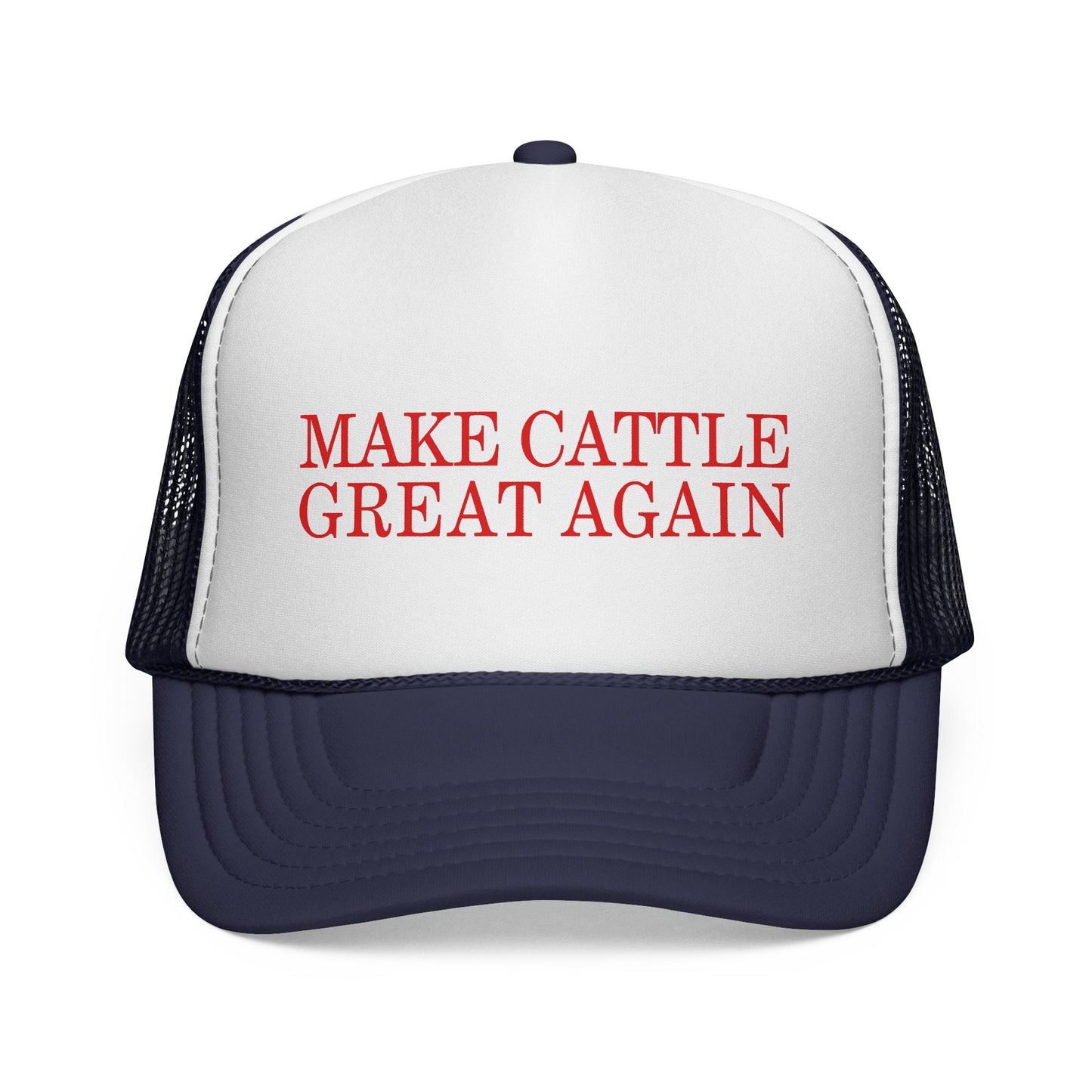 Make Cattle Great Again Trucker Hat – Funny Western Cap for Ranch Life & Rodeo Fans