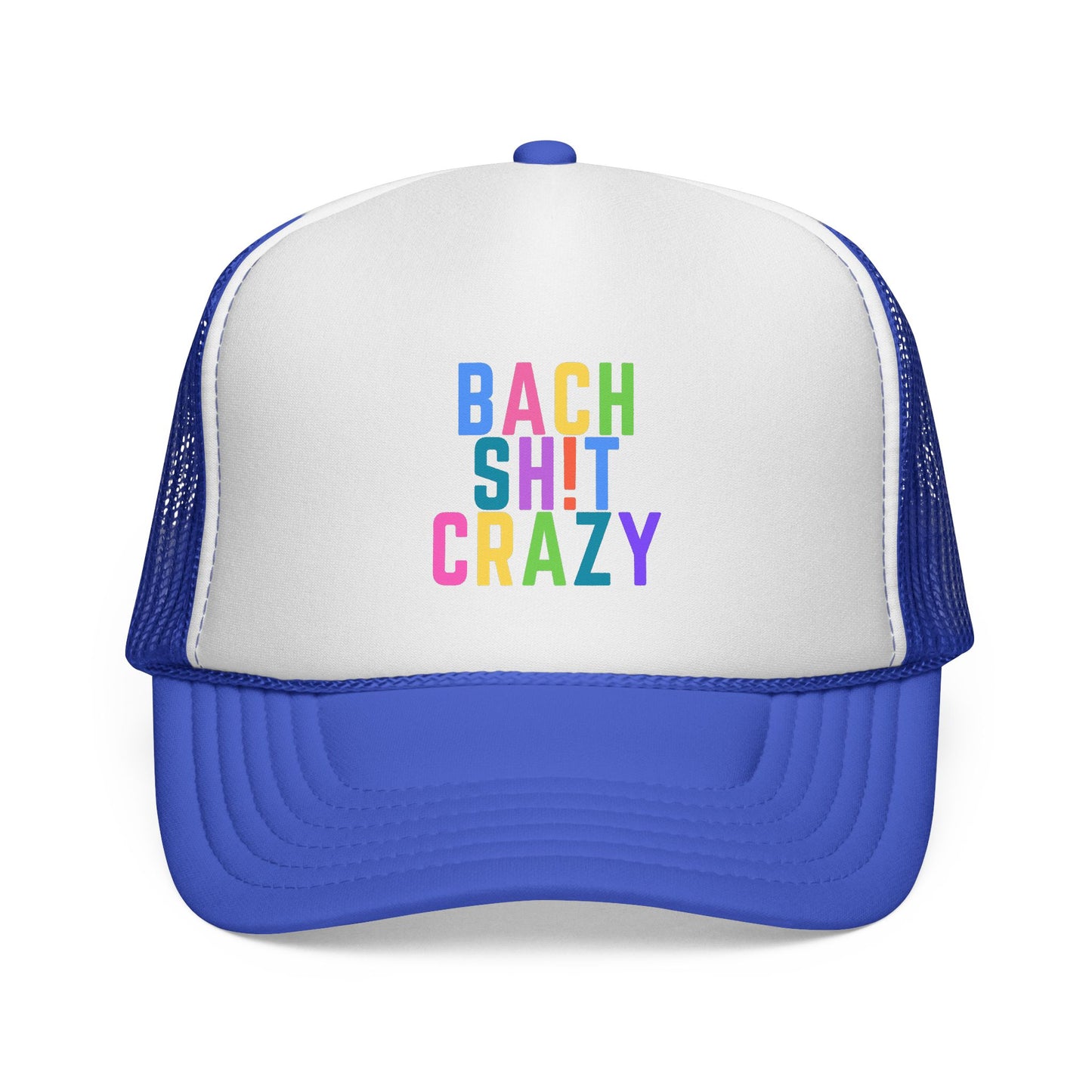 Colorful Funny Bach Sh t Crazy Trucker Cap for Bachelorette Party Girls Weekend