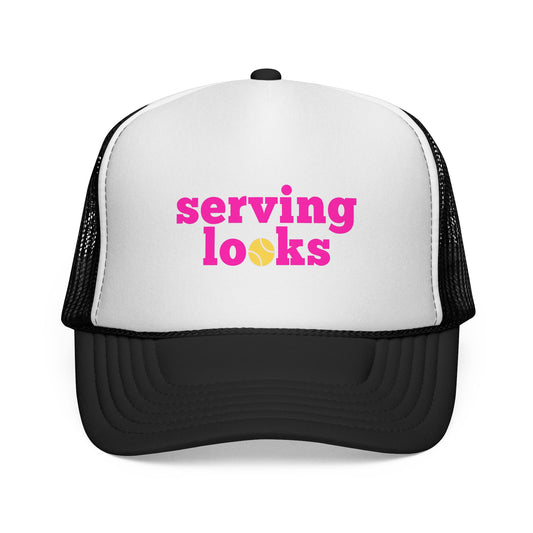 Serving Looks Trucker Cap for Tennis Players