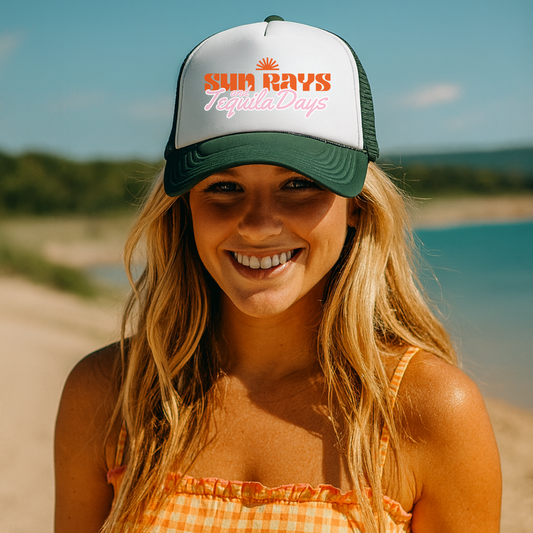 Sun Rays and Tequila Days Trucker Hat