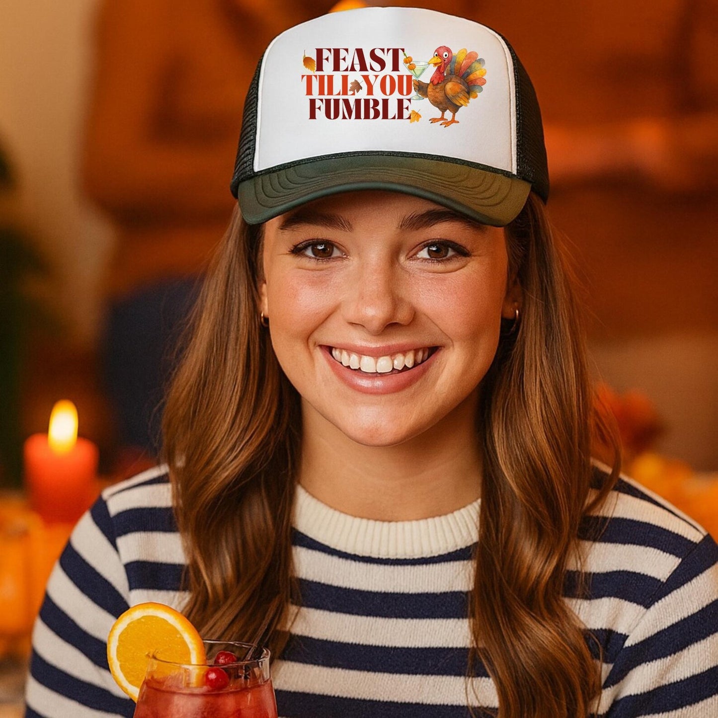 Feast Till You Fumble Trucker Hat
